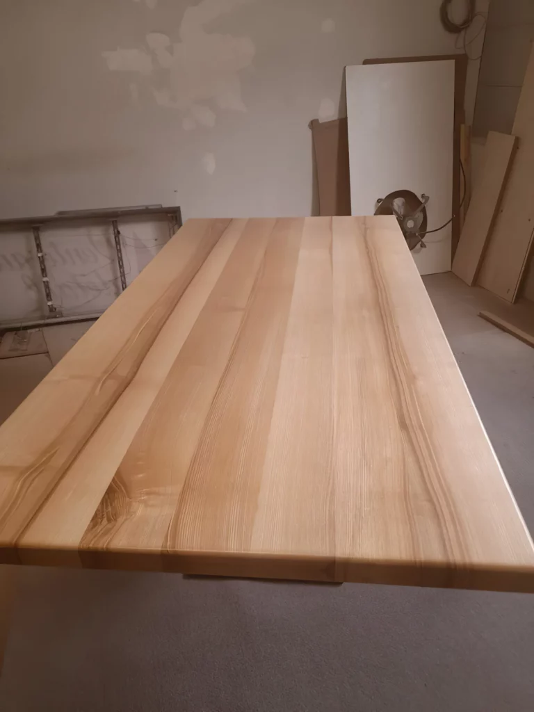 Mvr Ebenisterie Menuisier Sarrebourg Fabrication Dune Table En Frene 4
