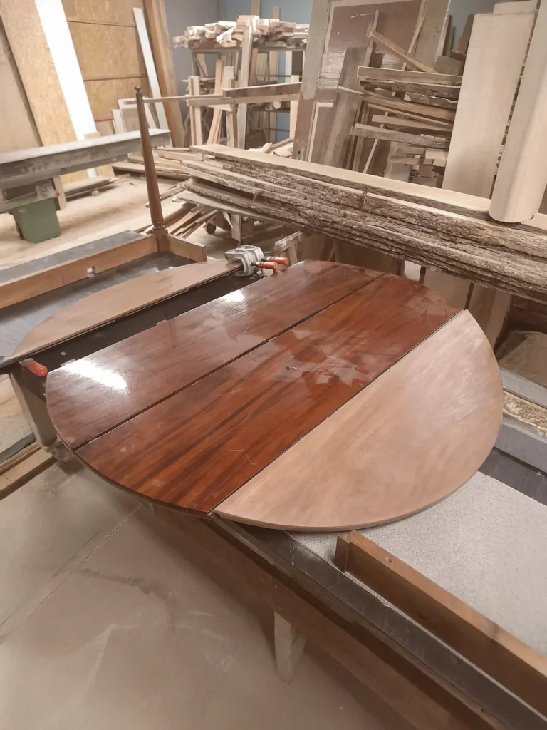 Mvr Ebenisterie Menuisier Sarrebourg Restauration Dune Table Milieu 19e Siecle 5